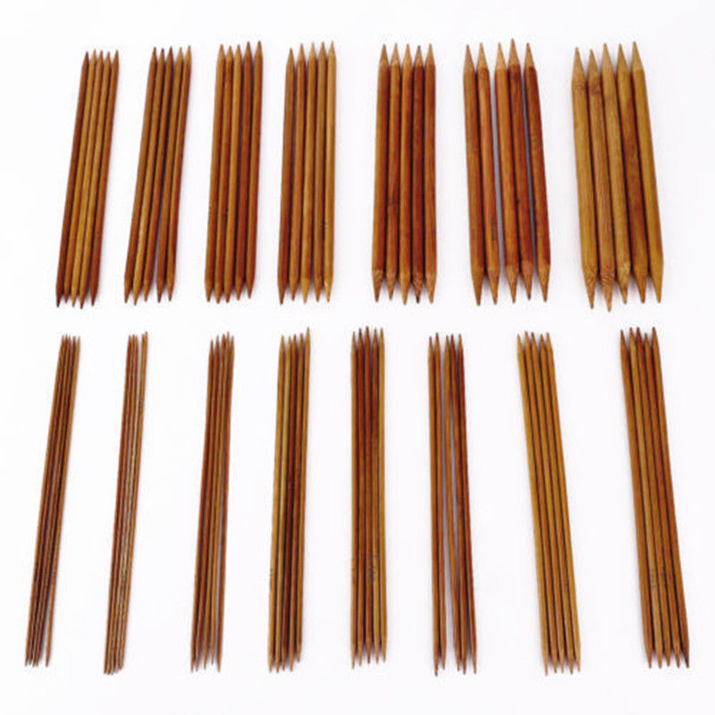 Bambus strikkepinde 20 cm - Billede 2
